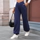 thumbnail image 4 of Pantalones Deportivos de Cintura Alta con Bolsillos para Mujer, Pantalones de Yoga Holgados e Informales Tíbet M, 4 of 9