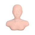 thumbnail image 3 of Beauty Massage Head Model Acupoint Massage Headband Shoulder Model Head Makeup Tattoo Grafting Half-length Dummy Head, 3 of 5