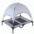 thumbnail image 5 of Elevated Pet Dog Bed Tent with Canopy, Pet Puppy Bed Outdoor Tent House, Breathable Portable Dog Cushion with Sun Canopy Double-Layer Camp Tent, 5 of 16