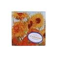 thumbnail image 1 of Carmani 4.25"x4.25" Decorative Glass Plate, Anti-Slip Protected Platter on 4 Silicone Pads with Illustration 'Sunflowers' by Van Gogh, EA, 1 of 3
