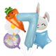 thumbnail image 1 of Kit de globos para Pascua, 6 unidades, diseño de conejito y zanahoria, número 7, 1 of 1