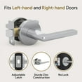 thumbnail image 3 of Mega Handles | Ralph Passage Door Lever | Polished Chrome, 3 of 4