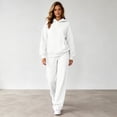 thumbnail image 5 of Womens 2 Piece Lounge Sweat Sets Oversized Hoodies with Pocket Baggy Sweatpants Comfy Matching Sweatsuits Fall Fashion Outfits, 5 of 6