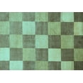 thumbnail image 1 of Ahgly Company Indoor Rectangle Checkered Light Blue Modern Area Rugs, 6' x 9', 1 of 4