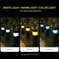 thumbnail image 1 of Luz solar para caminos al aire libre | Resistente a la intemperie IP65 | Decoración de patio de jardín LED brillante y brillante automático | Material duradero de PVC ABS | Blanco/Cálido/Colorido, 1 of 6