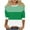 Green, variant on Scyoekwg 3/4 Sleeve Tunic Tops for Women Round Neck Three-Quarter Sleeve Tshirt Dressy Casual Blouse Tops for Women Trendy Lightweight Tshirt Loose Color Block Blouses (Wine,L)