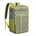 thumbnail image 1 of Vintage Checkered Cooler Backpack - 20L Insulated Soft Cooler Bag with Long-Lasting Cold Retention for Camping, 1 of 5