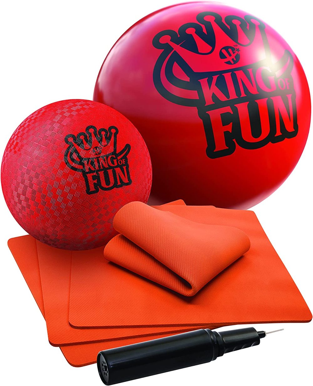 FULenQnu King of Fun Jumbo Oversized Kickball Set Red