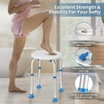thumbnail image 3 of Naipo Shower Chair Bathtub Stool Seat w/ Anti-Slip Rubber, Adjustable Lightweight for Seniors, Disabled, Handicap, Tool-Free Assembly, Blue, 3 of 11