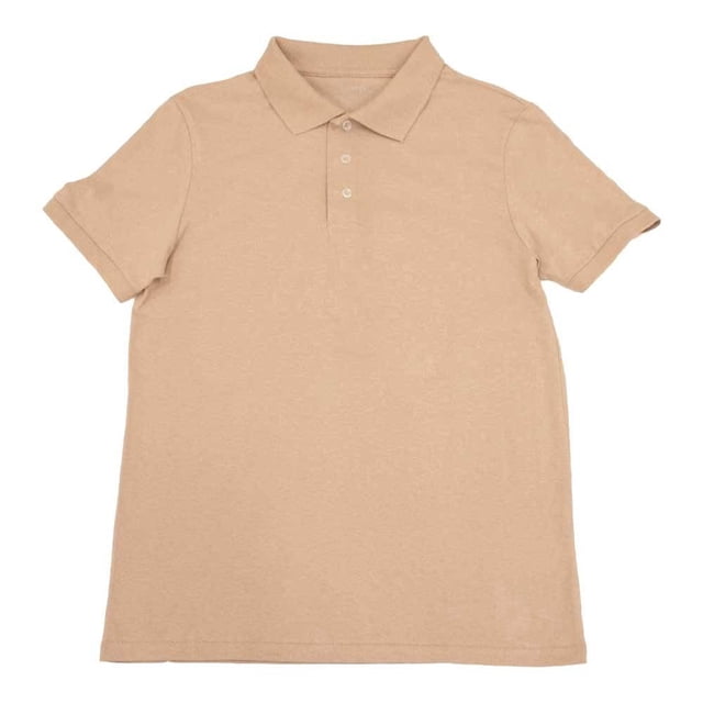 Playera Polo George Caballero 3 Botones Beige Talla CH