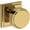 Lifetime Polished Brass, variant on Baldwin Ps.Vas.Ssr Vashon Passage Door Knob Set - Black