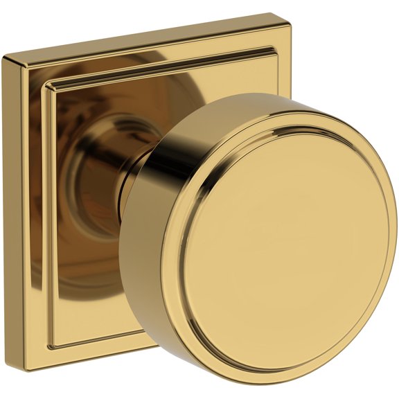 Baldwin Hd.Vas.Ssr Vashon Non-Turning One-Sided Dummy Door Knob - Brass
