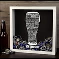 thumbnail image 4 of Torched New Hampshire Beer Cap Shadow Box Wall Mount Decor 13"x13"x3" Black, 4 of 8