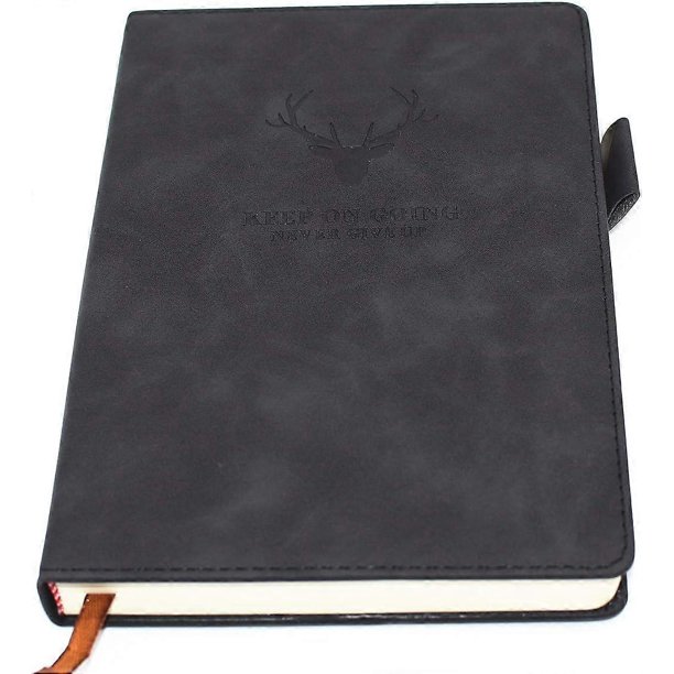 A5 Ruled Notebook Journal - Hardcover Executive Notebooks with Premium Thick Paper, College Lined Journal, 8.3"5.7",360 Page,Note Taking (Black)
