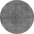 thumbnail image 1 of Ahgly Company Indoor Round Oriental Gray Industrial Area Rugs, 8' Round, 1 of 4