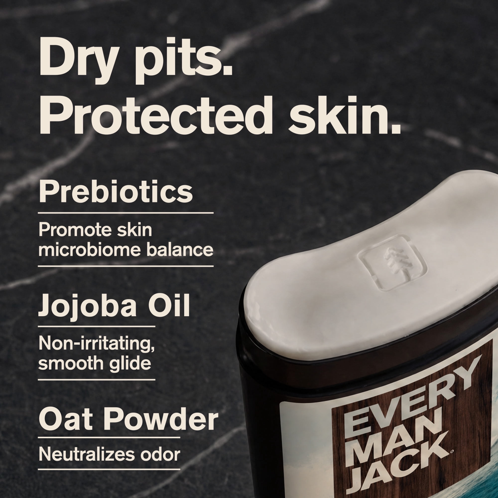 Every Man Jack Redwood Forest Antiperspirant Deodorant – Smooth Glide, 48-Hour Odor & Sweat Defense, 2.6 oz