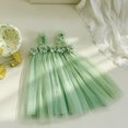 thumbnail image 4 of TBWNWG Toddler Girls Holiday Party Dress Sleeveless Mesh Flower for Dance Celebration and,Sizes 3-4 Years, 4 of 4