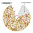 thumbnail image 2 of Sikiie Retro 70s 60s Flower 30-48 inches {designName} Print Christmas Tree Skirt Snowman Xmas Tree Skirt with Edge Christmas Decorations for Holiday Party30", 2 of 7