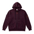 thumbnail image 6 of FENGYOU Mens Heavyweight Fleece Lined Zip Up Hoodie Loose Fit Hooded Sweatshirt Multi Pocket Casual Jacket Outerwear Wine S, 6 of 7
