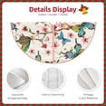 thumbnail image 5 of Kll Watercolor Floral With Butterflies Christmas Tree Skirt 36",Party Decorations Farmhouse For Christmas Decorations Holiday Party, 5 of 8