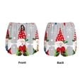 thumbnail image 3 of Yiaed Merry Christmas Gnome1 Print Women's Running Shorts with Liner 3 Zipper Pockets Elastic Workout Athletic Gym Yoga Shorts-X-Large, 3 of 7