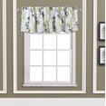 thumbnail image 2 of Aiking Home Window Valances - 2-Panels Polyester Printed Kitchen Valances with 2.5" Rod Pocket for Small Windows (56"x16" Each Panel, Floral Ivory), 2 of 4