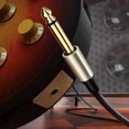thumbnail image 3 of Cable De Guitarra Eléctrica, Fácil Conexión Cable De Instrumento De 10 Metros Y 6,35 Mm Enchufe Plateado Amplia Compatibilidad Para Equipos, 3 of 7