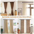 thumbnail image 5 of Knobelite 1 Pack 1-Inch Diameter Single Window Treatment Curtain Rod, Crystal Finial Home Curtain Rods,22-inch to 42-inch Adjustable(1.8-3.5ft), Black Single Drapery Rod, 5 of 5