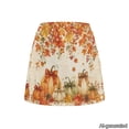 thumbnail image 5 of Pzuqiu Fall Pumpkin Womens Golf Skorts with Shorts and Pockets High Waisted,Quick Dry,Athletic Tennis Skorts,with Pockets,Built-in Shorts,for Golf Active Running Gym Training, 5 of 7