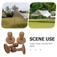 thumbnail image 3 of IBASETOY 4Pcs Outdoor Tent Pole Caps Made of Tpr Material Anti Thunder Chess Guard for Patio and Camping, 3 of 7