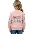 thumbnail image 3 of Jalioing Teen Girls Crew Neck Sweaters Fashion Long Sleeve Graphic Sweater Pullover Winter Casual Knitted Tops 9-15 Years, 3 of 6
