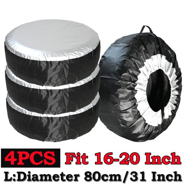 1 unidad, 4 Uds., funda de cubierta de neumático de repuesto para coche, bolsas de almacenamiento de neumáticos de rueda de coche de poliéster, accesorios para neumáticos de vehículos, estilo Protector a prueba de polvo Tan Jianjun unisex