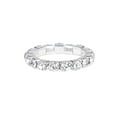 thumbnail image 3 of Anillo del dedo del pie Zulema Plata Claro Cristal Rhinestone Estiramiento Ajustable, 3 of 3