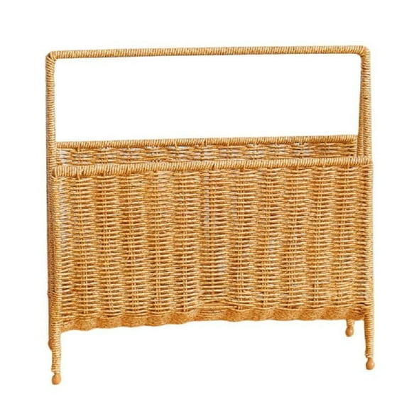 Durable Faux Wicker Designs Magazine Stand Storage Holder For Bedroom Or Office