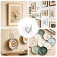 thumbnail image 6 of Adhesive Wall Plate Hangers for Display, Vertical Hooks for Decorative Plates, Photo Frames, Paintings, and Artwork, Damage-Free Mounting, 6 of 6