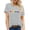 Grey, variant on Trendfront Womens Rainbow Hearts Tee Cute Love Print T Shirt Crewneck Short Sleeve Slouchy Pride Month Festival Summer Casual Tops