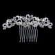 thumbnail image 3 of Peineta de novia con diamantes de imitación, tocado de moda, accesorio para el cabello de fiesta para mujeres (plata), 3 of 5