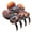 Tortoise Shell Brown, variant on Parcelona French Big Flower Hair Claw 2.75" Jaw Clip Cellulose Acetate Hair Accessories (Red)