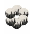thumbnail image 7 of 13 Inch Round Placemats Set of 6, Mist Forest Non Slip Heat Insulation PP Table Mats, Beige Farmhouse Vintage Nature Scenery Washable Place Mats for Kitchen Dining Party Table Decor, 7 of 7
