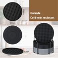 thumbnail image 2 of 20 sous-Verres pour Boissons en Silicone avec Support Non Protection Lavable Résistant à la Chaleur, 2 of 5