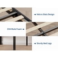 thumbnail image 5 of Velvet Upholstered Bed Frame with Diamond Tufted Headboard, Under-Bed Storage, Wooden Slats Support, Noise-Free Platform Bed – No Box Spring Required, Easy Assembly, 5 of 6