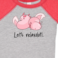 thumbnail image 4 of Inktastic Let's Relaxolotl with Sleeping Axolotls Boys or Girls Baby Bodysuit, 4 of 5