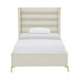 thumbnail image 6 of Inspired Home  Posh Living Kaeson Upholstered Bed, Cream White - Twin Size & Extra Large, 6 of 8