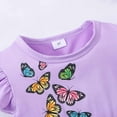 thumbnail image 4 of Gelikeya Easter Dresses for Toddler Girls Size 5T Colorful Print Flutter Sleeve Dress Little Girl Spring Summer Dress(Toddlers, Z01-, 2-3 Years), 4 of 6