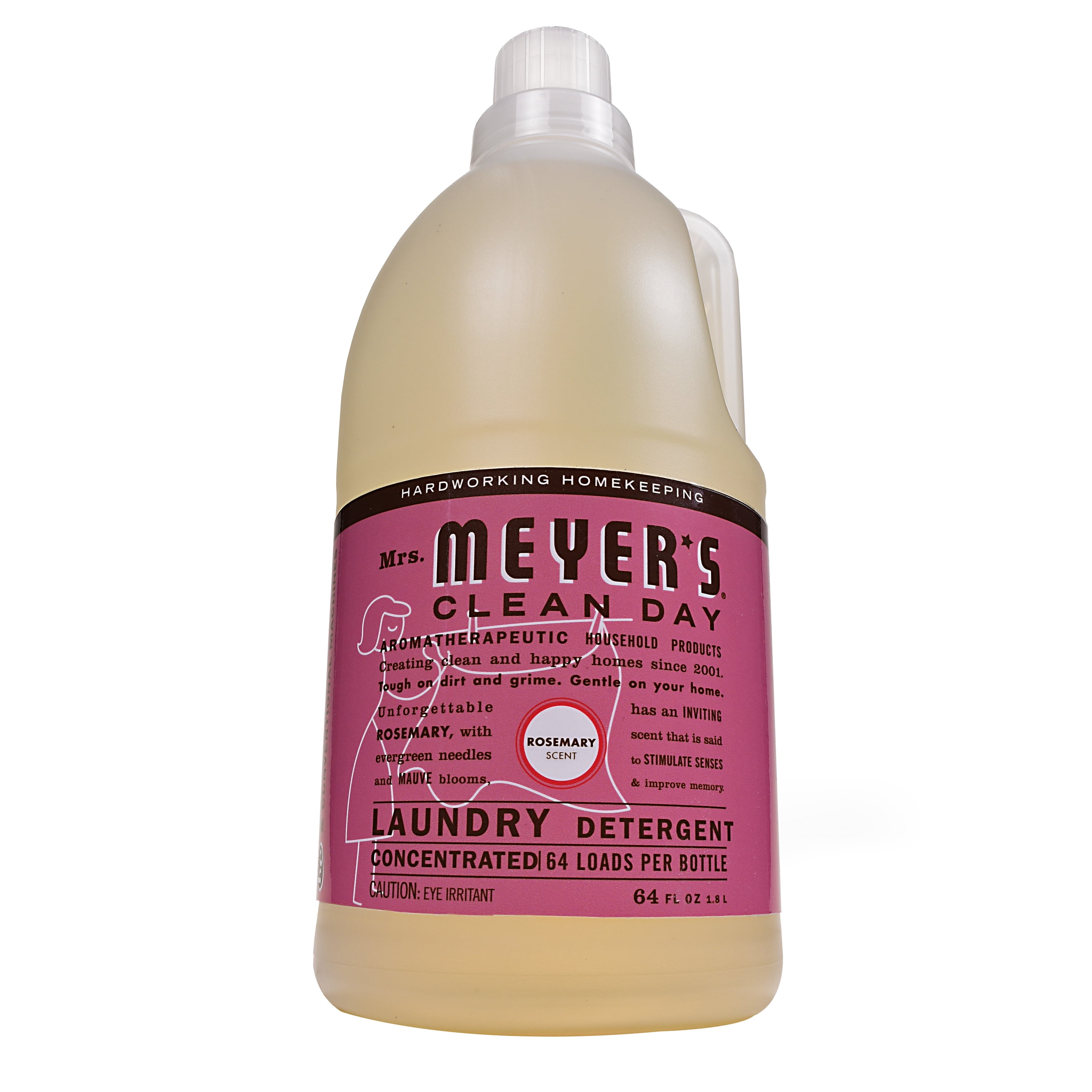 Mrs. Meyer's Clean Day Laundry Detergent, Rosemary, 64 fl oz
