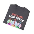 thumbnail image 4 of Just a Girl Boba Tea Milk Tea Bubble Lover Novelty Unisex Softstyle T-Shirt, 4 of 4