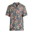 thumbnail image 5 of George Men's & Big Men's Short Sleeve Linen Blend Button-Up Camp Shirt, Sizes S-3XL, 5 of 5