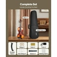 thumbnail image 6 of 3/4 Size Solid Wood Violin Fiddle Set for Adults Beginners Students with Hard Case Bow Rosin Shoulder Rest Bridge Tuner Extra Strings Professional Musical Instrument Brown, 6 of 6