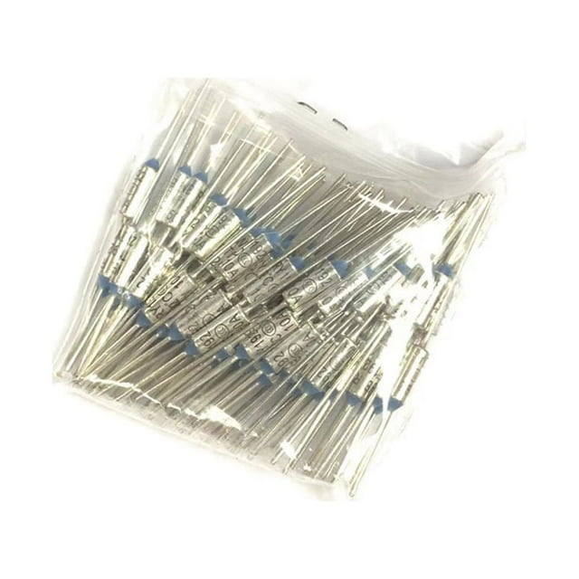 Pack of 100 Thermal Fuse Handy Installation Craftsmanship Temperature Fuses Compact Size Controller Thermostat Switch Metal Fuze 113掳