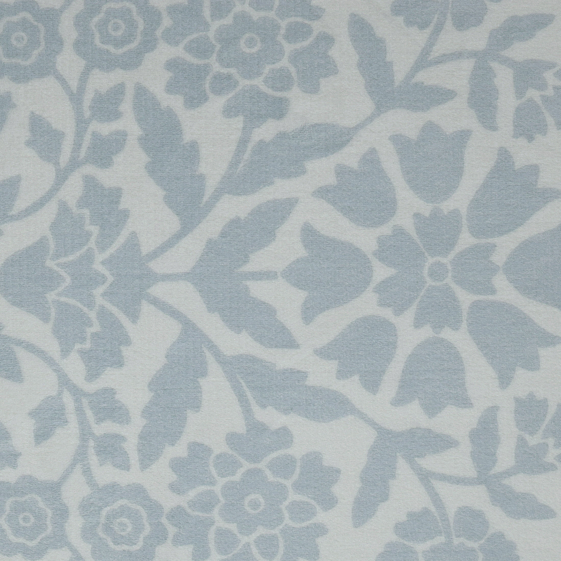 My Texas House Blue Floral Medallion Machine Washable Indoor Area Rug, 5' x 7'